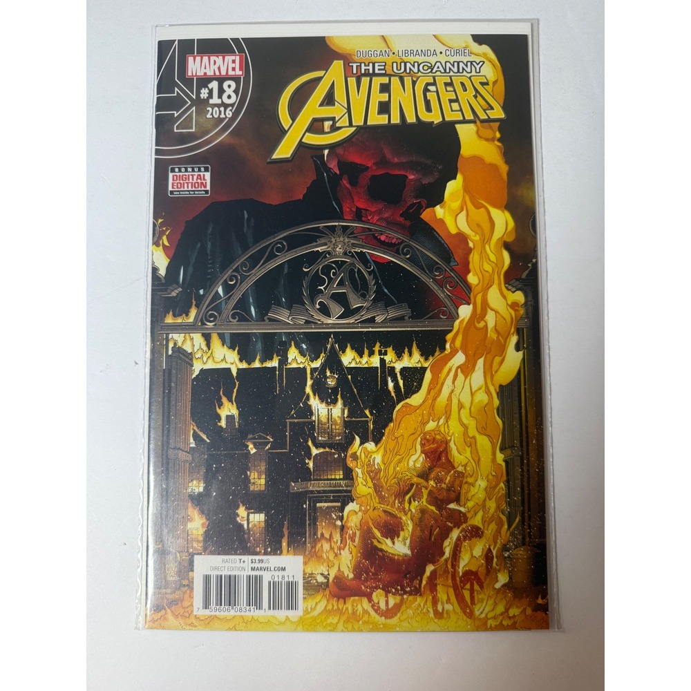 Marvel The Uncanny Avengers #18 2016 Gerry Duggan Kevin Libranda Red Skull Cover